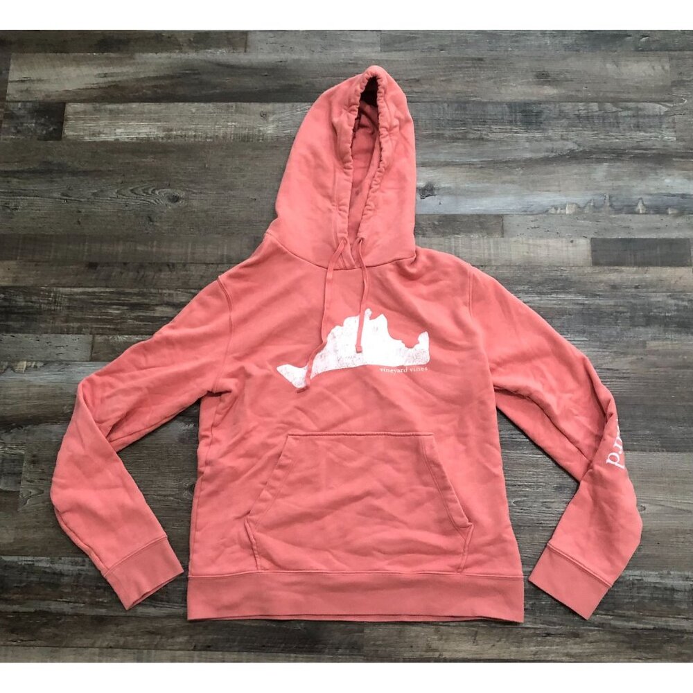 Vineyard Vines Womens Medium Pink Hoodie Sweatshirt Pullover